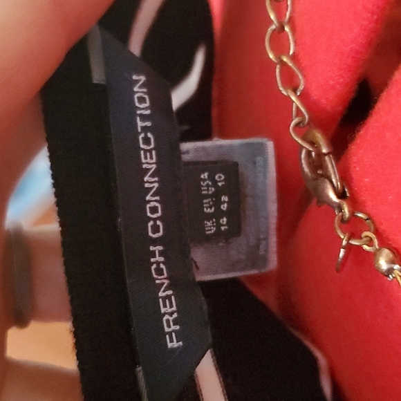 French Connection, Black & White Stripe dress, US Size 10 - Picture 4 of 4